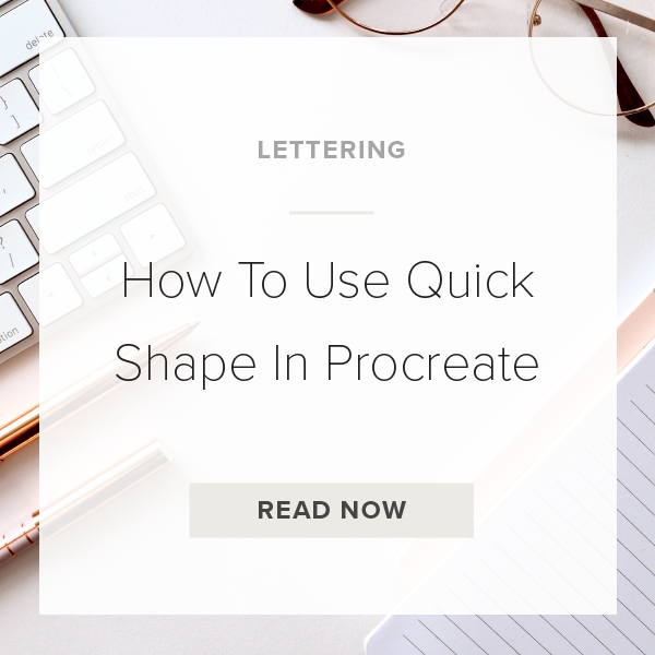 quick shape procreate app