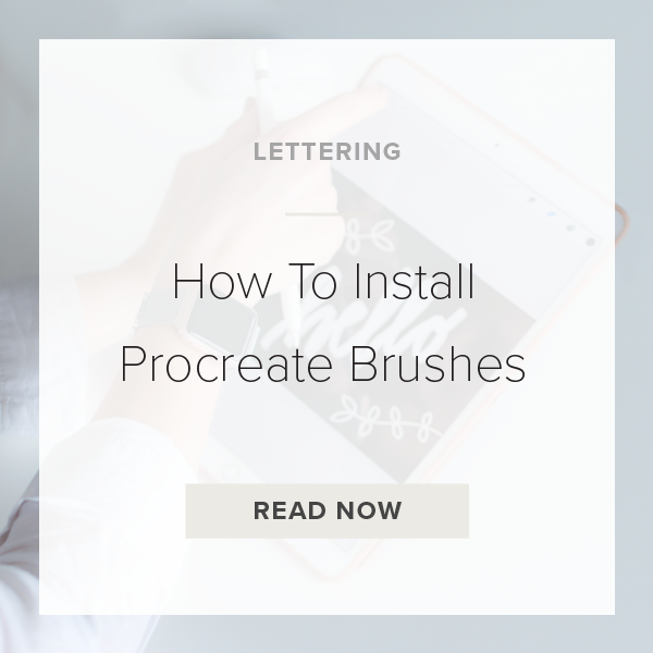 install procreate brushes