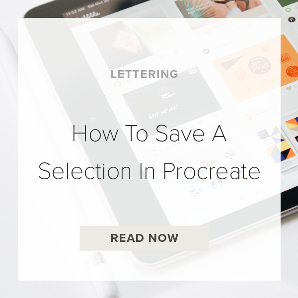 save selection procreate