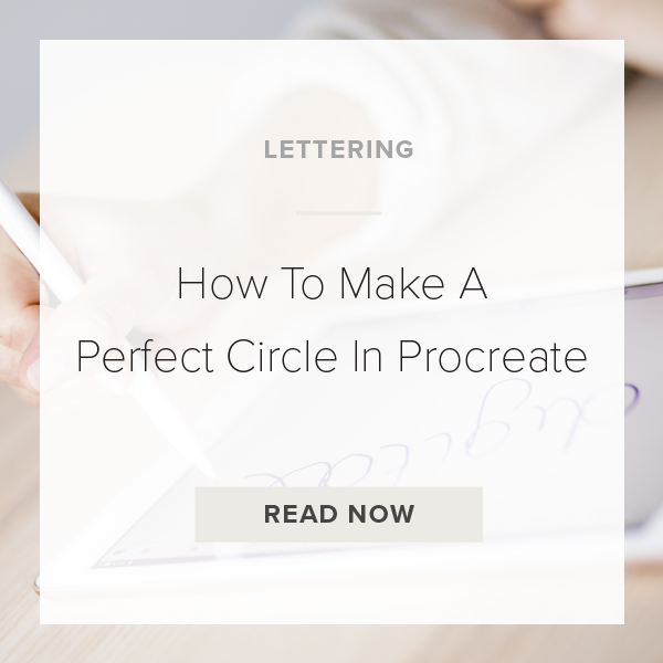 procreate perfect circle