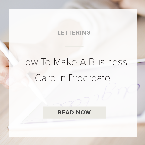 business card procreate