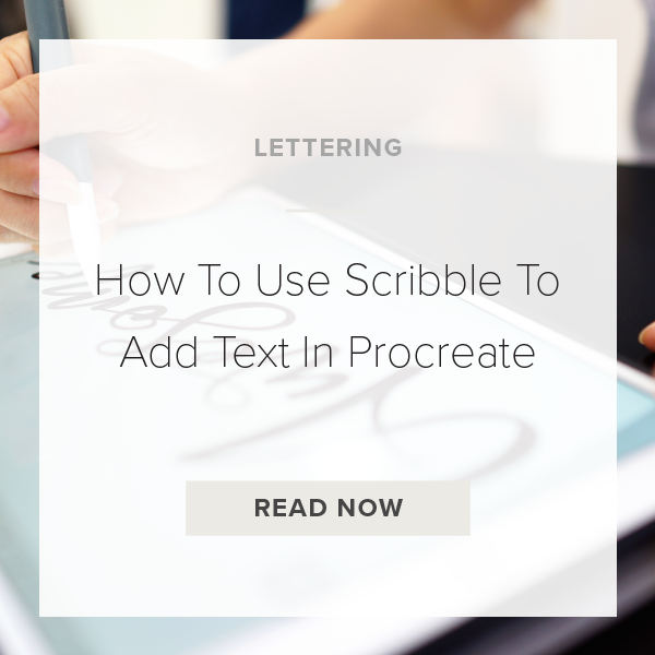 Procreate Scribble Add Text