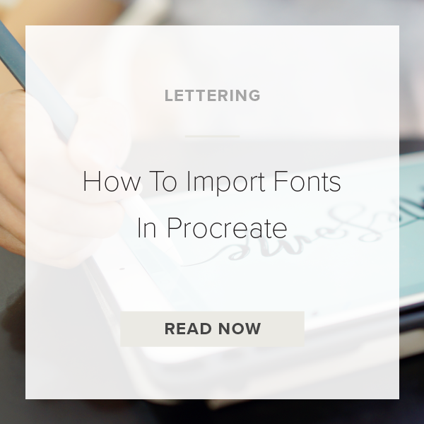 Import Fonts Procreate