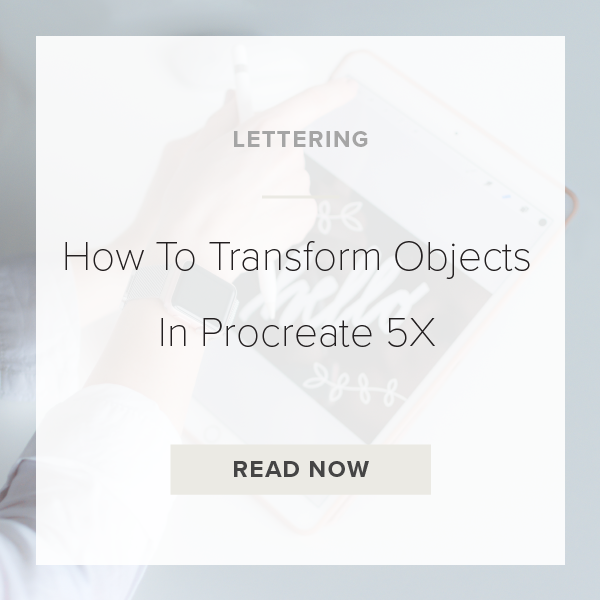 Transform Objects Procreate 5X
